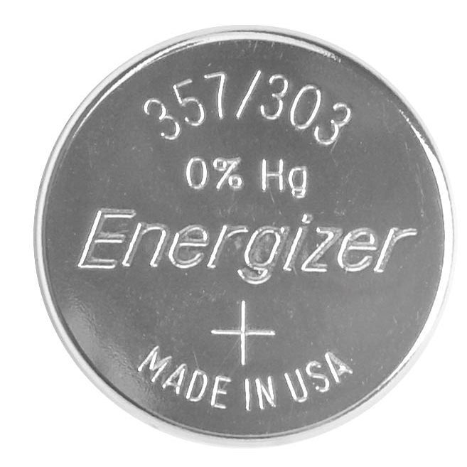 Energizer -  knoopcel 357/303, op blister