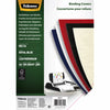 Fellowes - Page de garde a4 aspect cuir bleu roi