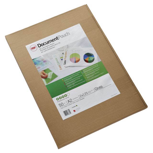 GBC - Pochette à plastifier A2 2x125microns 50 pièces