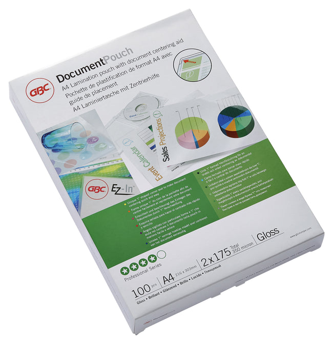 GBC - Pochette de plastification a4 2x175microns