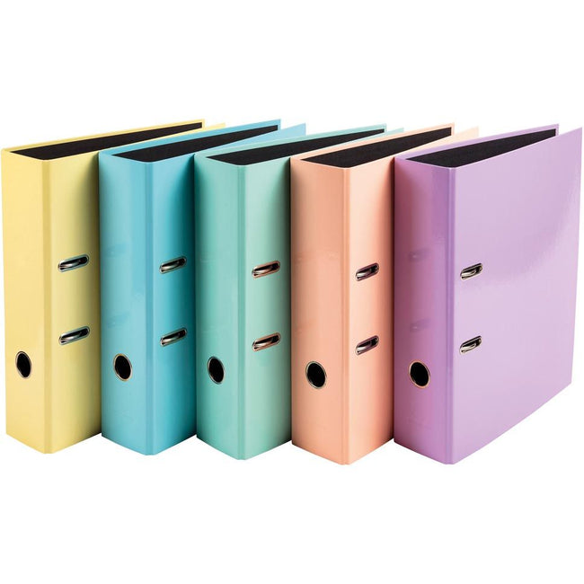 Exacompta – Aquarell-Ordner aus Karton mit beschichtetem Papier, ft A4, Rücken 8 cm, in verschiedenen Farben