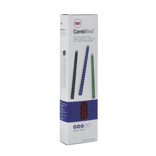 GBC -  CombBind Bindruggen Rood 8mm (100)