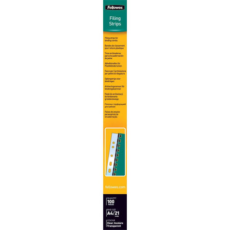 Fellowes -  filestrips uit plastic ft A4, pak van 100 stuks