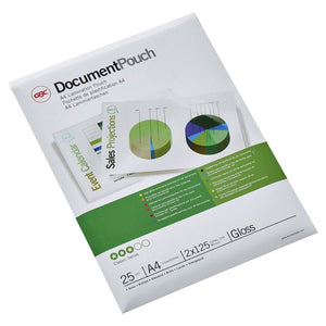 GBC - Pochette de plastification a4 2x125microns brillant