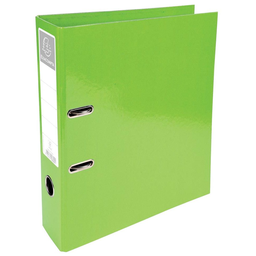 Exacompta - Chemise Iderama, format A4, dos 7 cm, vert anis