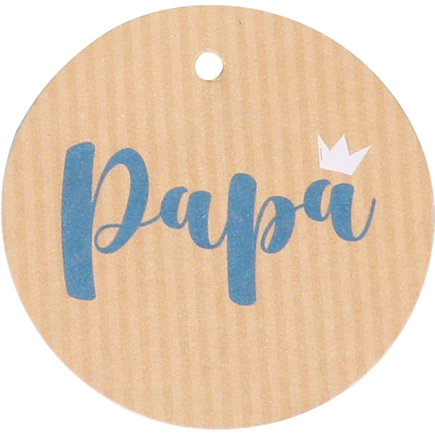 Klika - Étiquette | papier kraft Papa | Bleu / kraft | 50 pièces