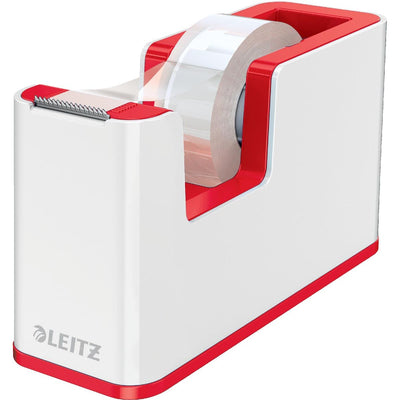 Leitz - Support de ruban adhésif WOW blanc/rouge