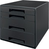 Leitz -  Recycle ladenblok, 4 laden, zwart