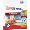 Tesa - Coupe-froid moll® profil D caoutchouc 6mx7mm blanc