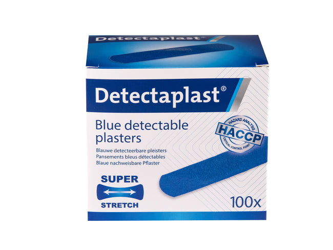 Detectaplast -  Elastische bl textielpleister deteclast 19x72mm