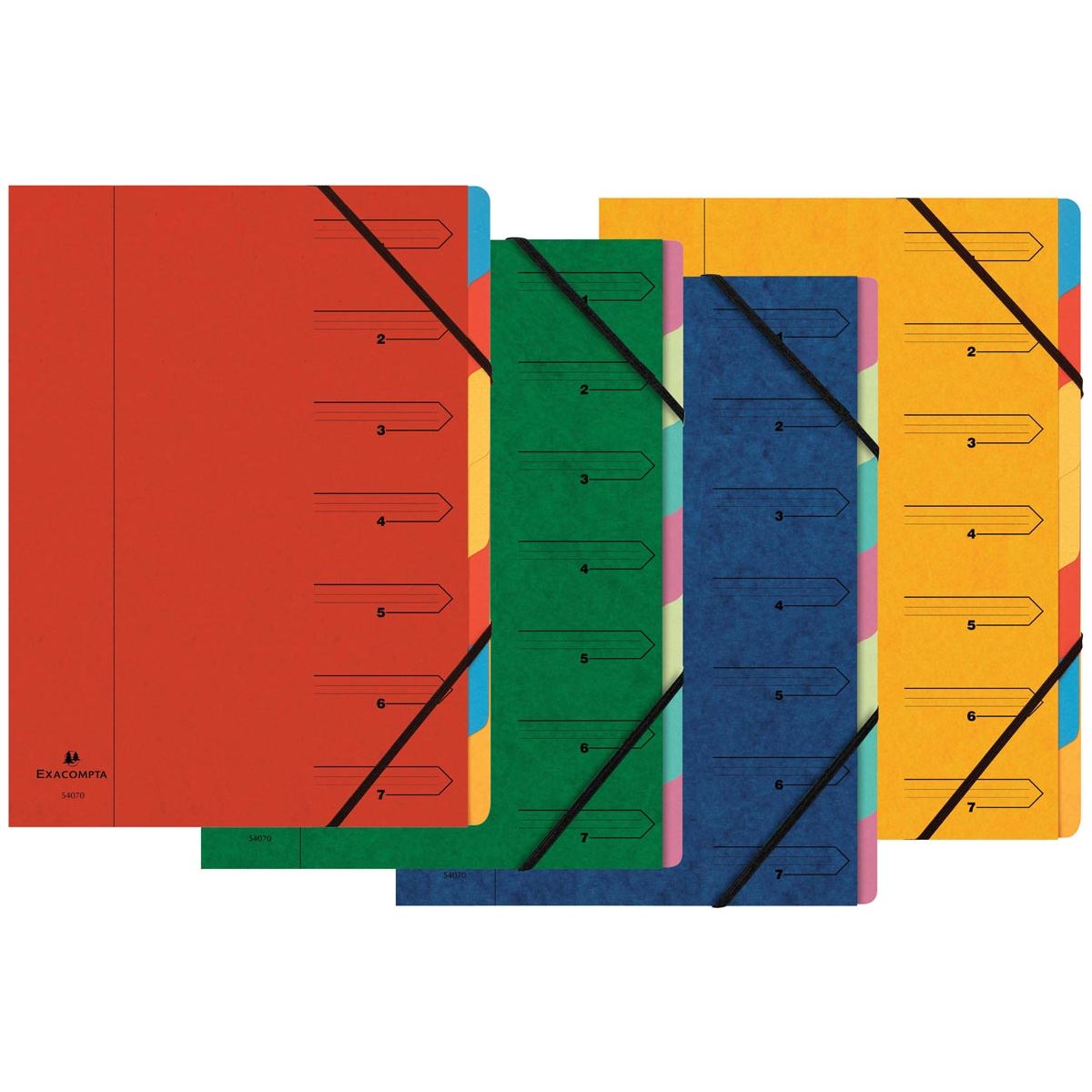 Exacompta - Tri Folder 7-Chage, couleurs assorties