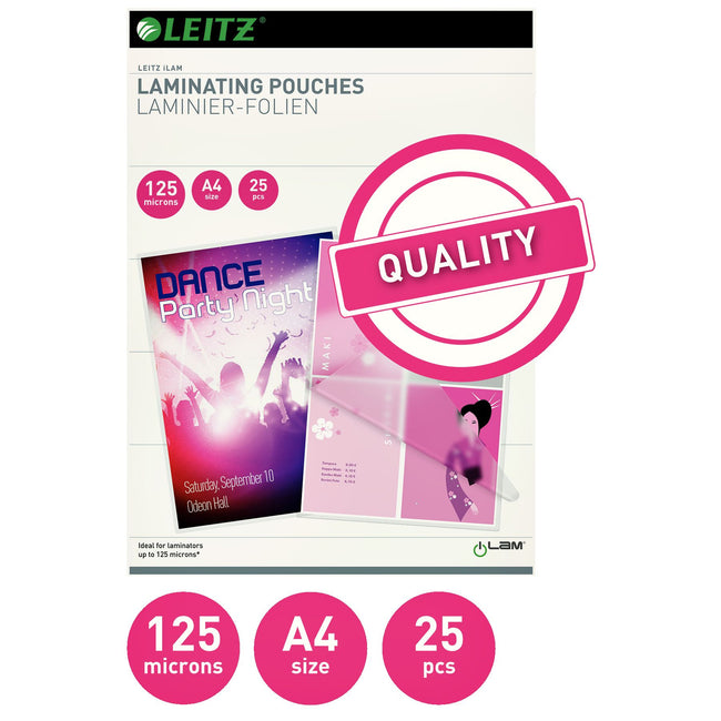 Leitz -  Pouches EVA laminatorzak 25 stuk(s)