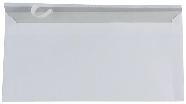 Gallery -   enveloppen ft 110 x 220 mm, stripsluiting, binnenzijde grijs, doos van 500 stuks (afbeelding 2)