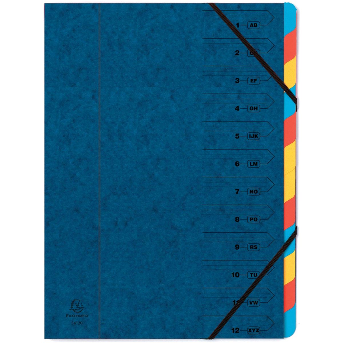 Exacompta - Tri Folder 12-Champe, Bleu