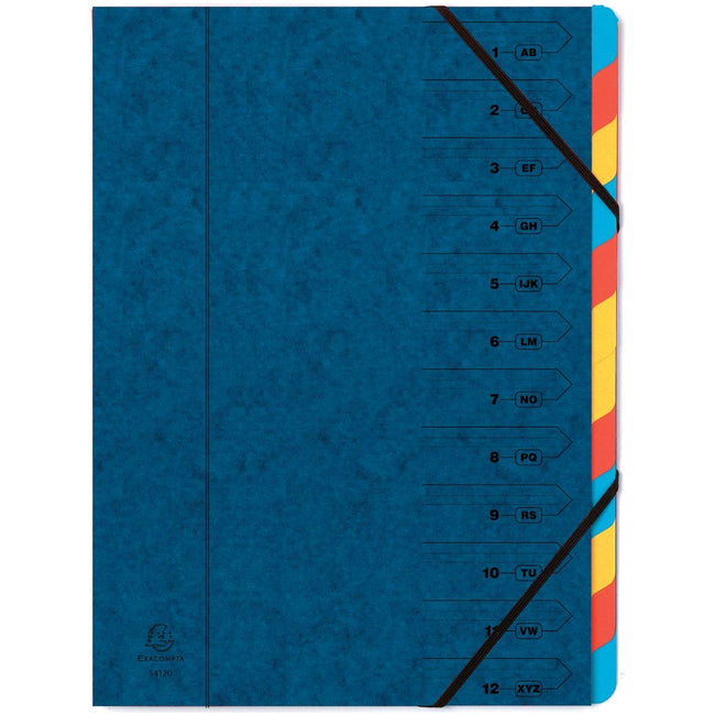 Exacompta - Tri Folder 12-Champe, Bleu