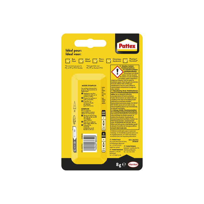Pattex -  Alleslijm  repair extreme tube 8gr blister | 12 stuks