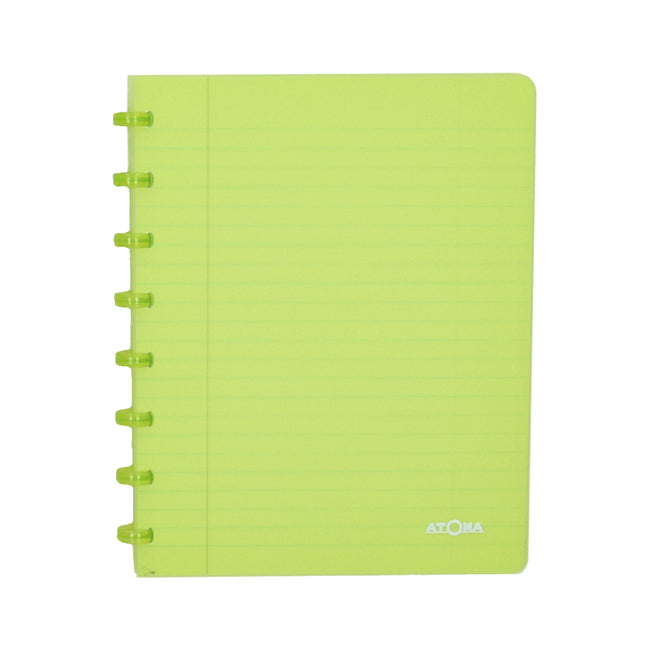 Atoma -  Schrift  a5 lijn 144blz 90gr pp transp ass | 10 stuks
