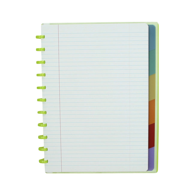 Atoma -  Schrift  a4+ lijn 120blz 90gr pp transp ass | 10 stuks