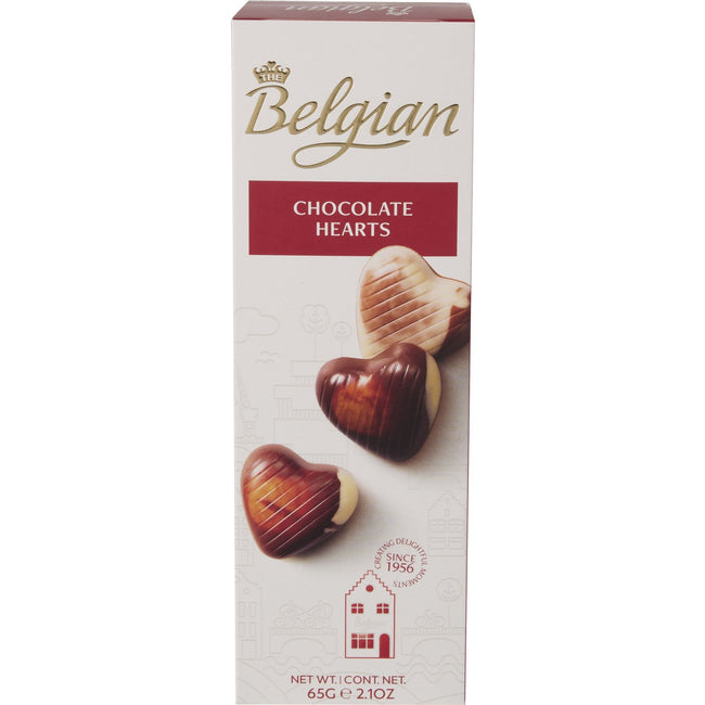 The Belgian -  Chocolade  hartjes 65 gram
