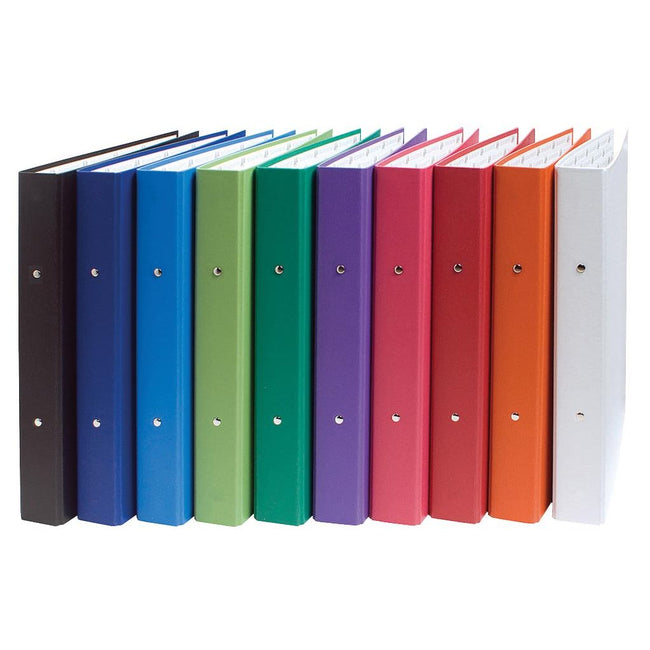 Exacompta - Ringordner in verschiedenen Farben: Weiß, Orange, Rot, Rosa, Lila, Grün, Hellgrün, Blau, Dunkel