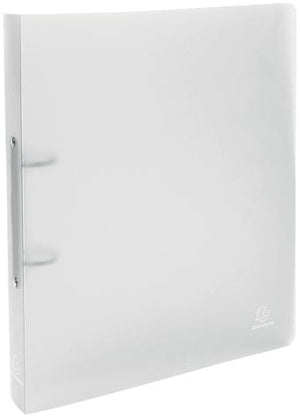 Exacompta - Classeur à anneaux Chromaline, pour ft A4 maxi, en PP, 2 anneaux de 30 mm, transparent