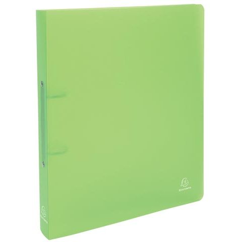 Exacompta - Classeur à anneaux Chromaline, pour ft A4 maxi, en PP, 2 anneaux de 30 mm, vert