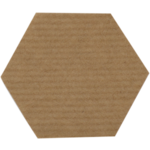 Klika - Label | Schließetikett Papier dauerhaft 43x50mm | Bruin Kraft | Rollen Sie bei 250 Teilen