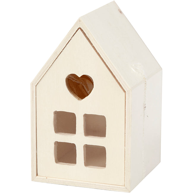 Creativ Company - Maison avec tiroir 10,8x6,8 cm bois