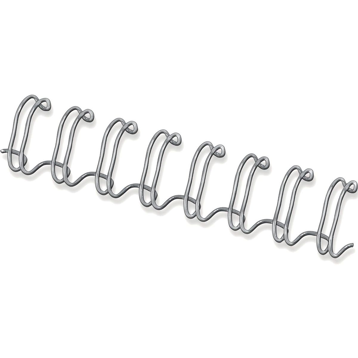 Fellowes -  draadruggen, doos van 100 stuks, 12 mm, zilver