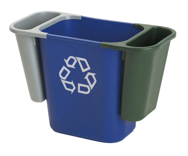 Rubbermaid -  Papierbak recycling medium 26l blauw