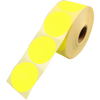 Sluitzegel / sticker / etiket rond 62mm 1500 stuks fluor GEEL