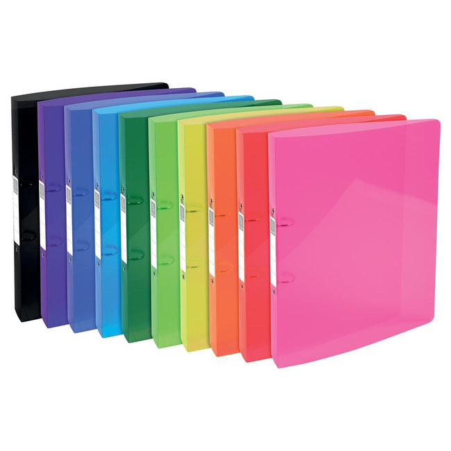 Exacompta -  Iderama ringmap, voor ft A4, Uit PP met softcover, 2 ringen van 30 mm, geassorteerde kleuren