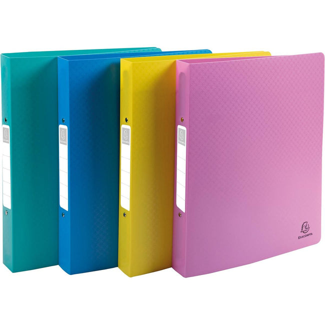 Exacompta - classeur à anneaux Forever Young ft A4 maxi, 2 anneaux de 3 cm, coloris assortis