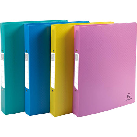 Exacompta - classeur à anneaux Forever Young ft A4 maxi, 2 anneaux de 3 cm, coloris assortis