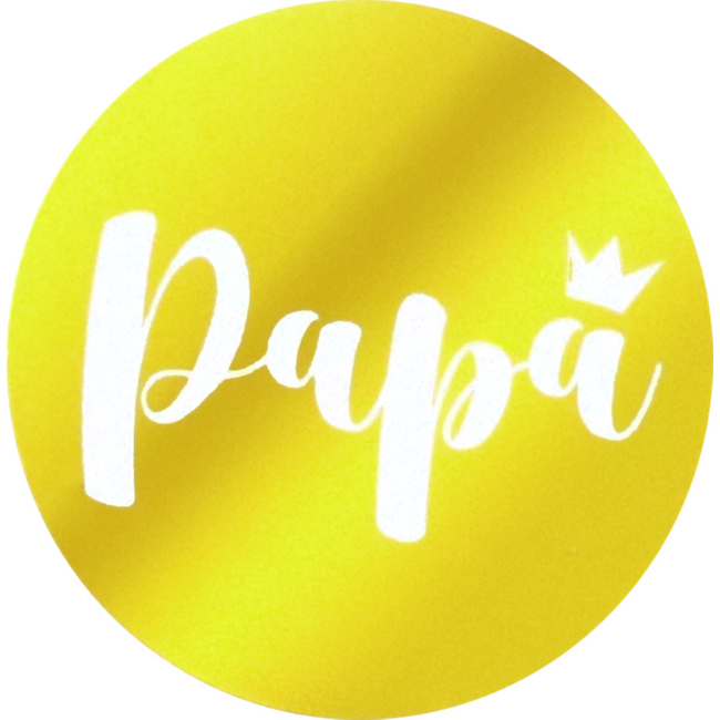 Klika - Label | Papier Papa | ∅45mm | Gold | Rollen Sie bei 500 Teilen