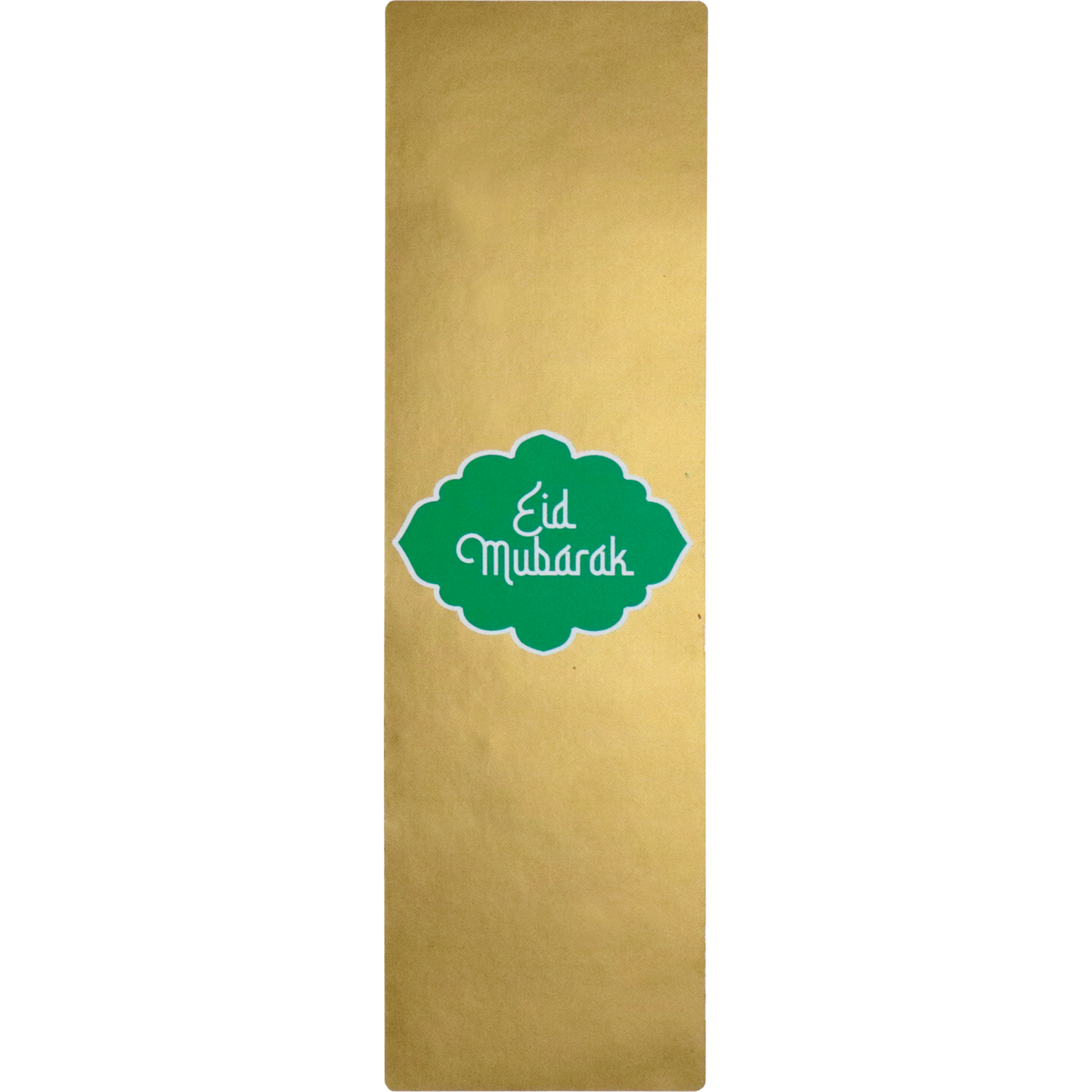 Klika - Label | Versandaufkleber Papier Eid Mubarak | 200x60mm | Grün/gold/weiß Rollen Sie bei 100 Teilen