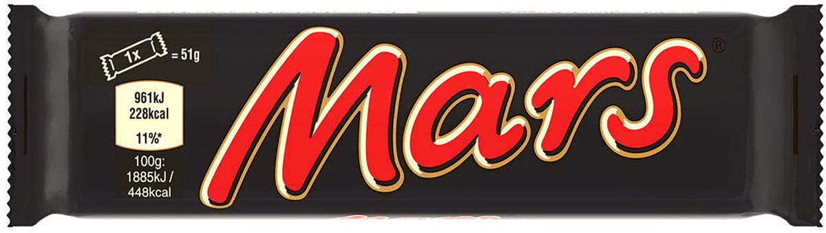 Mars - Schokoladenbar, 51 g