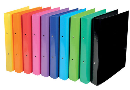 Exacompta - Classeur à anneaux Iderama, pour ft A4, 2 anneaux de 30 mm, coloris assortis