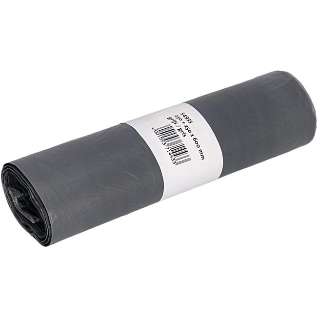 Deiss -   vuilniszak ft 50 x 60 cm, 33 liter, grijs, HDPE, rol van 50 stuks