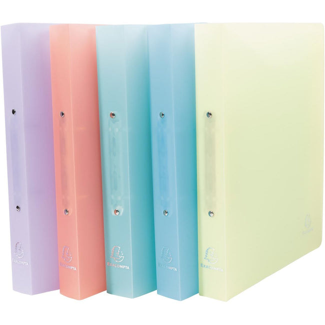 Exacompta -  ringmap Chromaline ft A4 maxi, 2 ringen van 3 cm, geassorteerde pastelkleuren