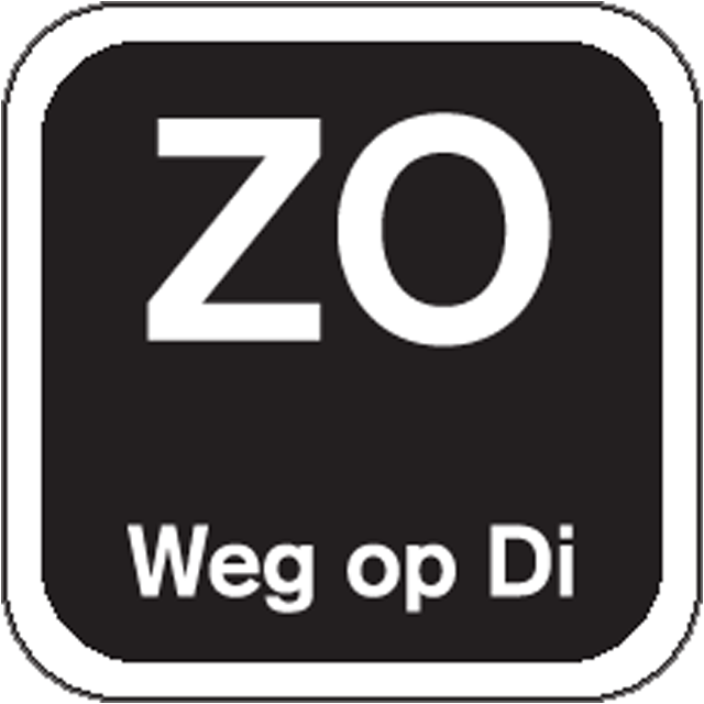 Klika -  Label | ZO weg op | papier | afwasbaar | 19x19mm | zwart | rol à 1000 stuks