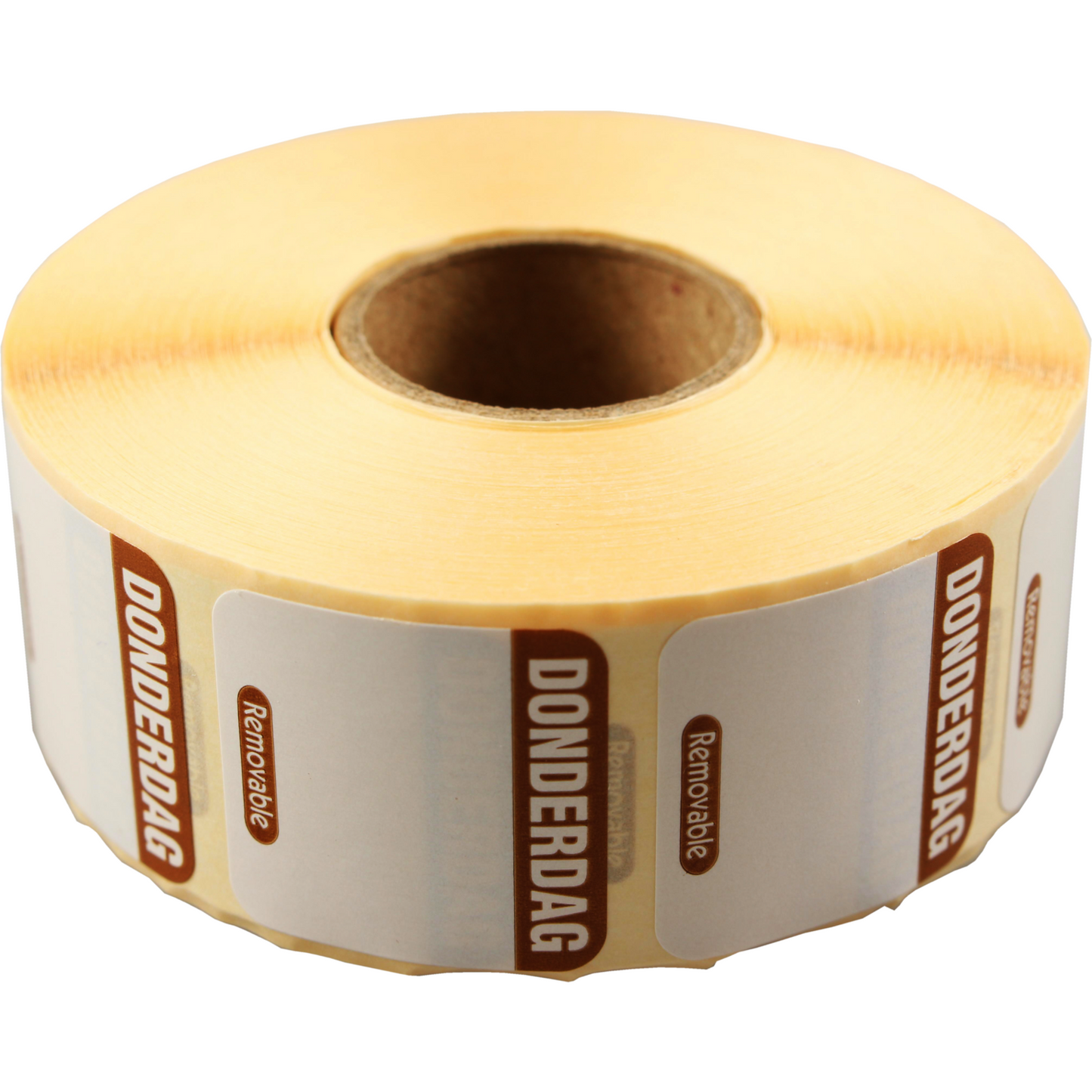 Klika -  Label | Daglabel do | papier | beschrijfbaar | 25x25mm | bruin | rol à 1000 stuks