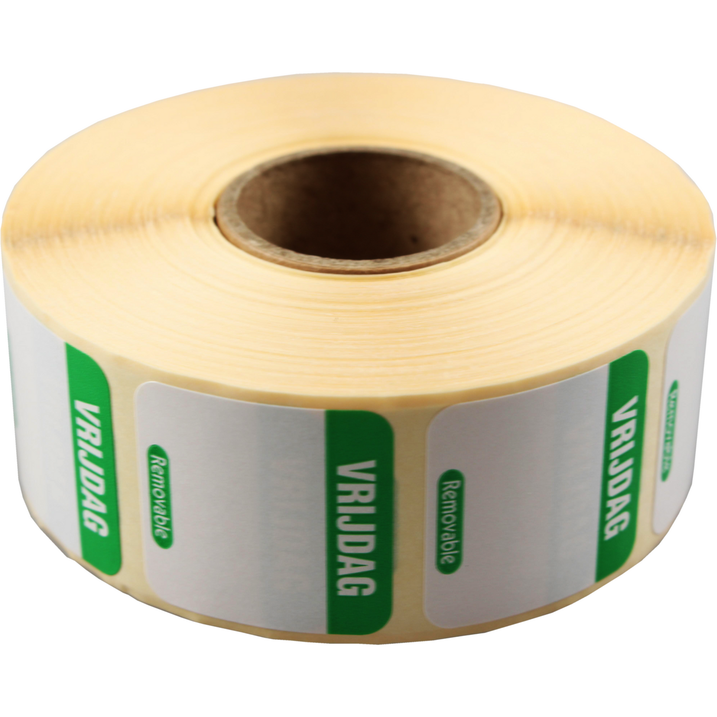 Klika - Label | Daglabel vr | papier | beschrijfbaar | 25x25mm | groen | rol à 1000 stuks