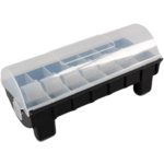 Klika - Labeldispenser | excl. 7 rollen ma/zo | 25x zwart/transparant | 1 stuks