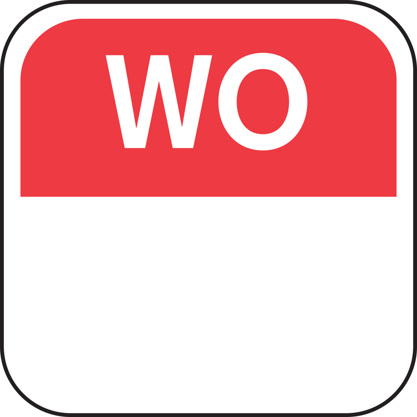 Klika -  Label | Daglabel wo | papier | 19x19mm | rood