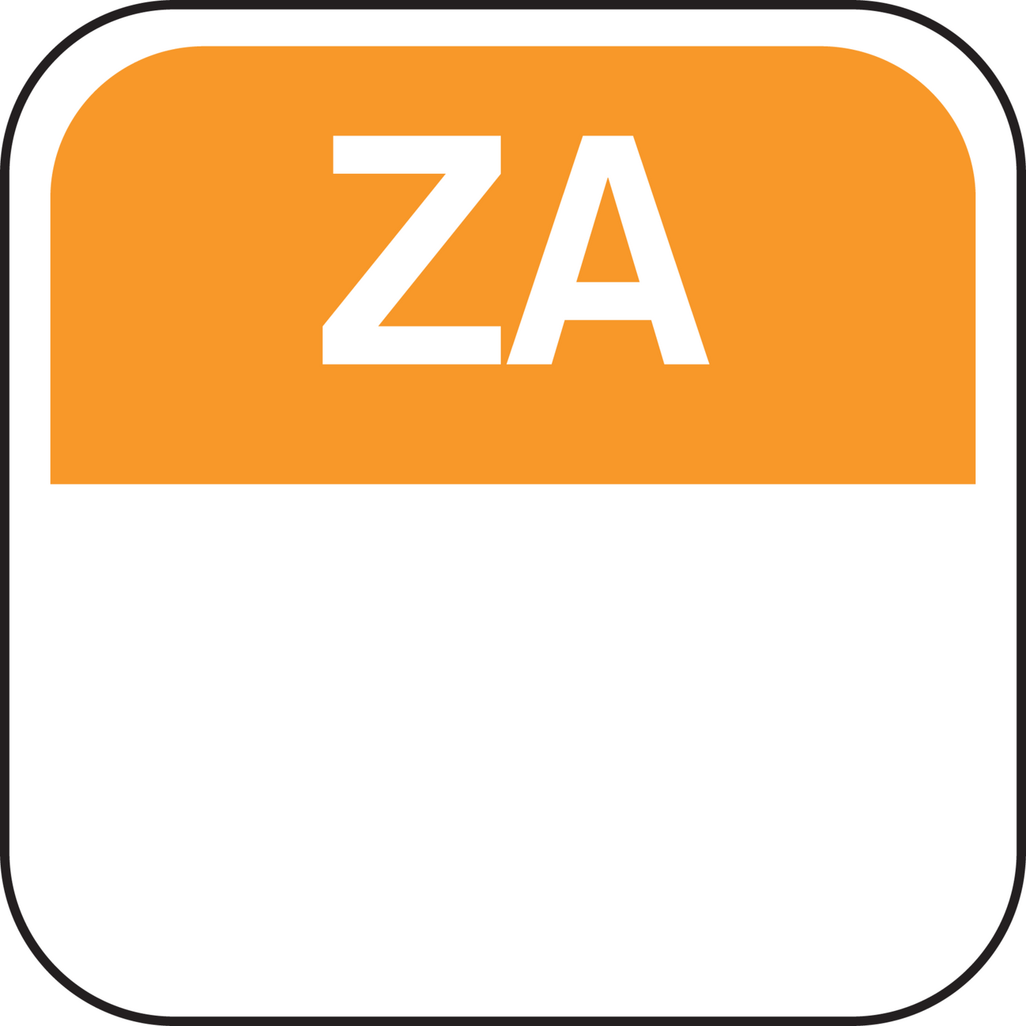 Klika -  Label | Daglabel za | papier | 19x19mm | oranje