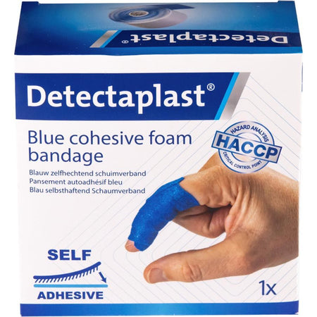 Detectaplast - Bandage mousse bleu 6cmx4,5m