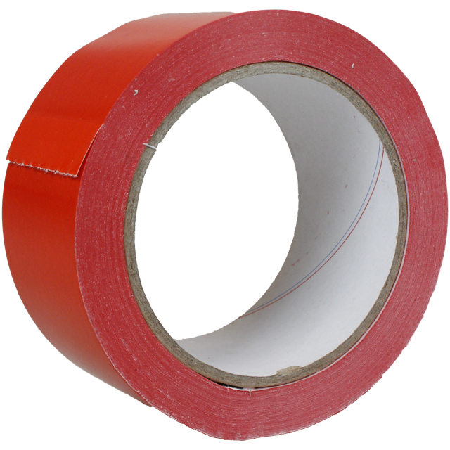 Klika - Kleefband | PVC | 50mm | 66m | rood | 6 stuks