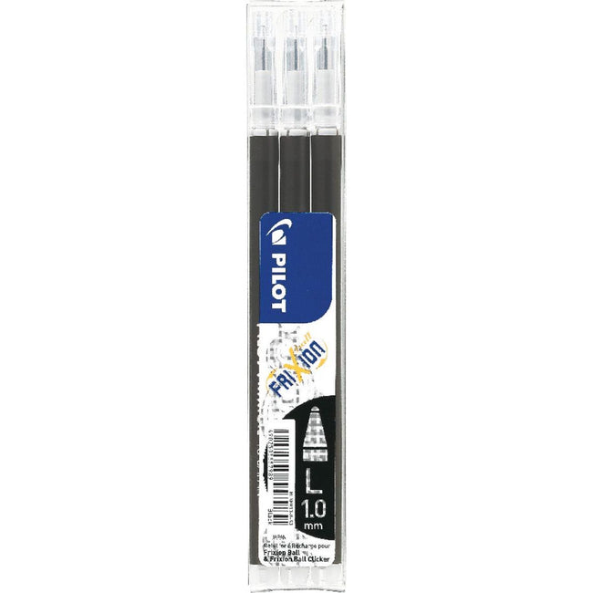 Pilot - recharge stylo à bille FriXion Ball/Clicker, noir, étui de 3 pièces