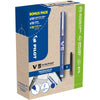 Pilot - Hi-Tecpoint V5, 10 rouleaux + 30 recharges, fin, bleu